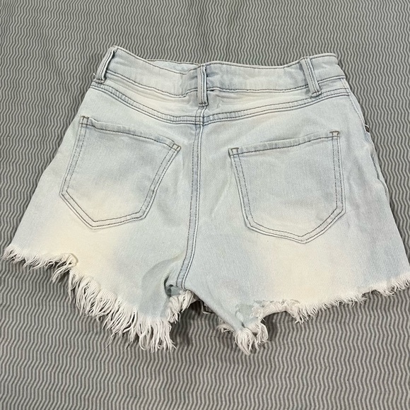REWASH Bleached Denim Shorts - Picture 3 of 3
